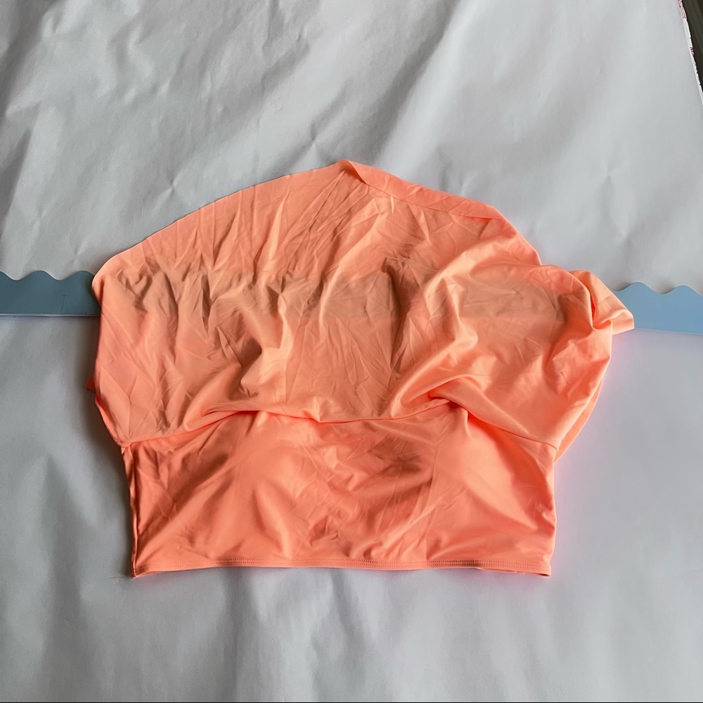 NWT!!! 2 Piece Floral and Neon Orange Tankini Bikini Set sz XXL/2XL - Picture 4 of 10